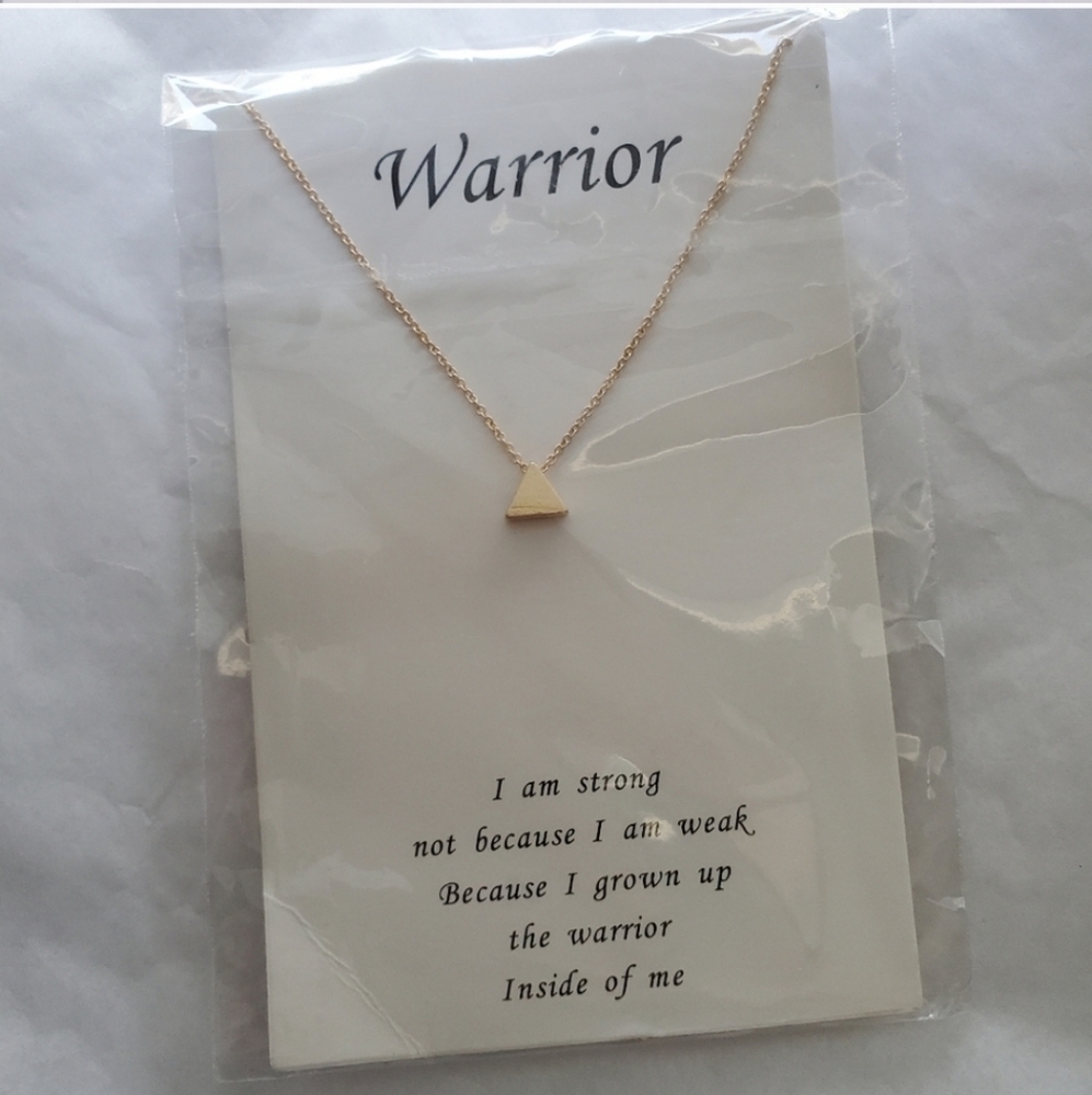 New Simple Triangle Pendant Necklace - Picture 7 of 7
